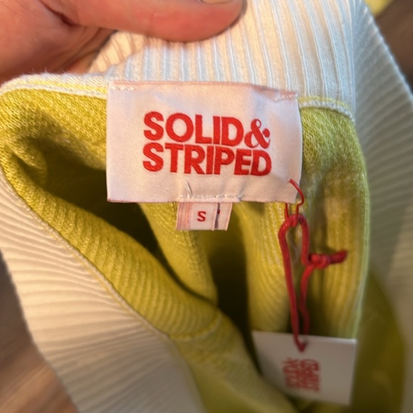 SET NWT SOLID & STRIPED LEMON JUNE TOP AND ROSIE SKIRT - Picture 6 of 12